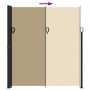 Toldo lateral retráctil beige 220x600 cm de vidaXL, Sombrillas - Ref: Foro24-4004570, Precio: 140,26 €, Descuento: %