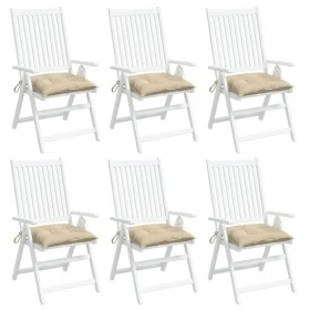 Cojines para palets 6 unidades tela Oxford beige 50x50x7 cm de vidaXL, Cojines para sillas y sofás - Ref: Foro24-361518, Prec...