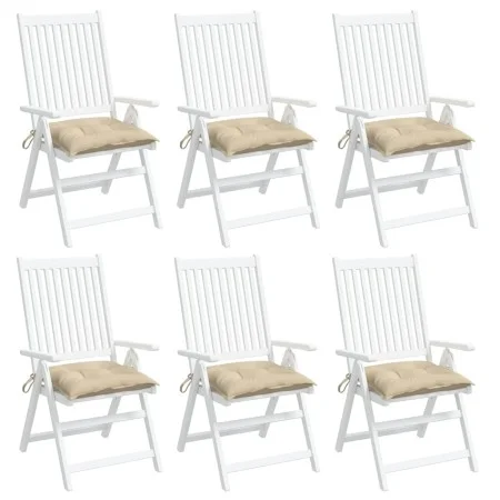 Cojines para palets 6 unidades tela Oxford beige 50x50x7 cm de vidaXL, Cojines para sillas y sofás - Ref: Foro24-361518, Prec...