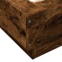 Estructura cama con luces LED madera roble ahumado 120x190 cm de vidaXL, Camas y somieres - Ref: Foro24-3281144, Precio: 174,...