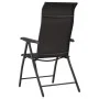 Sillas de jardín plegables 4 uds ratán sintético negro café de vidaXL, Sillas de jardín - Ref: Foro24-3270609, Precio: 253,45...