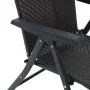 Sillas de jardín plegables 4 uds ratán sintético negro café de vidaXL, Sillas de jardín - Ref: Foro24-3270609, Precio: 253,45...