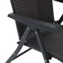 Sillas de jardín plegables 4 uds ratán sintético negro café de vidaXL, Sillas de jardín - Ref: Foro24-3270609, Precio: 256,83...