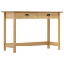 Mesa consola Hill con 2 cajones madera pino 110x45x74 cm de vidaXL, Mesas auxiliares - Ref: Foro24-288991, Precio: 102,58 €, ...