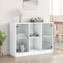 Aparador de madera de ingeniería blanco 101,5x37x75,5 cm de vidaXL, Aparadores - Ref: Foro24-3295871, Precio: 99,87 €, Descue...