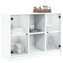 Aparador de madera de ingeniería blanco 101,5x37x75,5 cm de vidaXL, Aparadores - Ref: Foro24-3295871, Precio: 99,87 €, Descue...