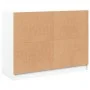 Aparador de madera de ingeniería blanco 101,5x37x75,5 cm de vidaXL, Aparadores - Ref: Foro24-3295871, Precio: 99,87 €, Descue...