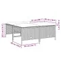 Gartenhocker mit Kissen 4 Stück beiges synthetisches Rattan von vidaXL, Hocker für den Außenbereich - Ref: Foro24-368366, Pre...