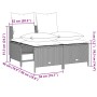 Set de sofás de jardín 4 pzas y cojines ratán sintético gris de vidaXL, Conjuntos de jardín - Ref: Foro24-368385, Precio: 183...