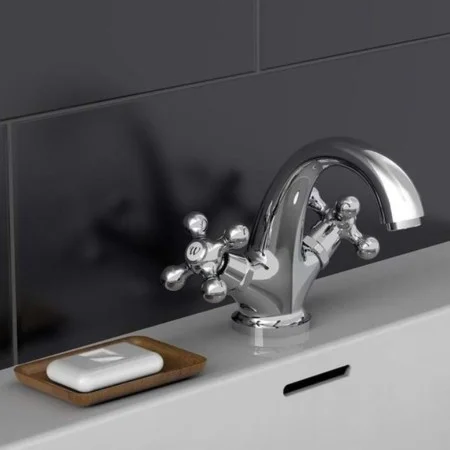 SCHÜTTE Grifo mezclador de lavabo 2 mandos ELK cromado de SCHÜTTE, Grifos - Ref: Foro24-429362, Precio: 90,18 €, Descuento: %
