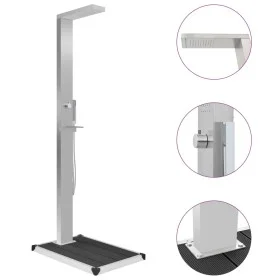 Ducha de jardín con plato acero inoxidable WPC de vidaXL, Accesorios para piscinas y spa - Ref: Foro24-3051290, Precio: 253,8...