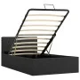 Cama canapé hidráulica con almacenaje tela gris oscuro 90x200cm de vidaXL, Camas y somieres - Ref: Foro24-285570, Precio: 308...