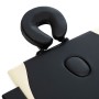 Camilla de masaje plegable 2 zonas madera negro y beige de vidaXL, Mesas de masaje - Ref: Foro24-110205, Precio: 159,67 €, De...