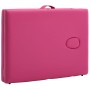 Camilla de masaje plegable 2 zonas madera rosa de vidaXL, Mesas de masaje - Ref: Foro24-110185, Precio: 156,47 €, Descuento: %