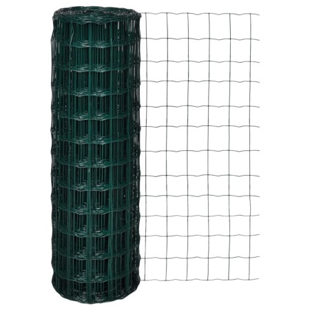 Set de euro valla acero verde 10x1,2 m de vidaXL, Paneles de vallas - Ref: Foro24-140574, Precio: 41,32 €, Descuento: %