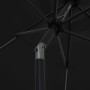 Sombrilla con luces LED y palo de aluminio negro 300 cm de vidaXL, Sombrillas - Ref: Foro24-47366, Precio: 124,30 €, Descuent...