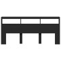 Cabecero de cama con LED negro 220x17x102 cm de vidaXL, Cabeceros y pies de cama - Ref: Foro24-839225, Precio: 95,93 €, Descu...