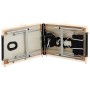 Camilla de masaje plegable 2 zonas aluminio negro y beige de vidaXL, Mesas de masaje - Ref: Foro24-110229, Precio: 180,16 €, ...