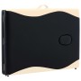 Camilla de masaje plegable 2 zonas aluminio negro y beige de vidaXL, Mesas de masaje - Ref: Foro24-110229, Precio: 180,16 €, ...