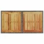 Mesa de jardín ratán PE y madera de acacia gris 100x55x73 cm de vidaXL, Mesas de jardín - Ref: Foro24-366127, Precio: 94,97 €...