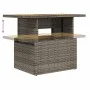 Mesa de jardín ratán PE y madera de acacia gris 100x55x73 cm de vidaXL, Mesas de jardín - Ref: Foro24-366127, Precio: 94,97 €...