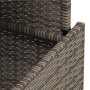 Mesa de jardín ratán PE y madera de acacia gris 100x55x73 cm de vidaXL, Mesas de jardín - Ref: Foro24-366127, Precio: 90,74 €...