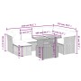 Set de sofás de jardín 8 pzas y cojines ratán sintético gris de vidaXL, Conjuntos de jardín - Ref: Foro24-3270955, Precio: 49...