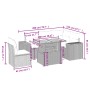 Set de muebles de jardín 6 pzas y cojines ratán sintético gris de vidaXL, Conjuntos de jardín - Ref: Foro24-3272642, Precio: ...