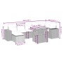 Set de sofás de jardín 8 pzas y cojines ratán sintético gris de vidaXL, Conjuntos de jardín - Ref: Foro24-3272747, Precio: 51...