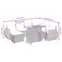 Set de sofás de jardín 8 pzas y cojines ratán sintético gris de vidaXL, Conjuntos de jardín - Ref: Foro24-3275832, Precio: 52...