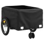 Remolque para bicicleta hierro negro y naranja 45 kg de vidaXL, Remolques para bicicletas - Ref: Foro24-94103, Precio: 103,39...