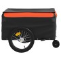 Remolque para bicicleta hierro negro y naranja 45 kg de vidaXL, Remolques para bicicletas - Ref: Foro24-94103, Precio: 103,39...