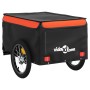 Remolque para bicicleta hierro negro y naranja 45 kg de vidaXL, Remolques para bicicletas - Ref: Foro24-94103, Precio: 103,39...