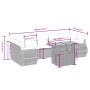 Set de sofás de jardín 8 pzas y cojines ratán sintético gris de vidaXL, Conjuntos de jardín - Ref: Foro24-3272110, Precio: 55...
