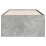 Tumbona con cajones madera ingeniería gris hormigón 90x200 cm de vidaXL, Camas y somieres - Ref: Foro24-3280877, Precio: 178,...