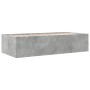 Tumbona con cajones madera ingeniería gris hormigón 90x200 cm de vidaXL, Camas y somieres - Ref: Foro24-3280877, Precio: 178,...