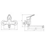SCHÜTTE Grifo mezclador de lavabo ATTICA cromado de SCHÜTTE, Grifos - Ref: Foro24-429411, Precio: 76,01 €, Descuento: %