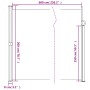 Toldo lateral retráctil blanco 200x600 cm de vidaXL, Sombrillas - Ref: Foro24-4004556, Precio: 147,63 €, Descuento: %