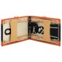 Camilla de masaje plegable 2 zonas madera negro y naranja de vidaXL, Mesas de masaje - Ref: Foro24-110203, Precio: 159,79 €, ...