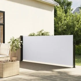 White retractable side awning 100x300 cm by vidaXL, Umbrellas - Ref: Foro24-4004271, Price: 79,09 €, Discount: %