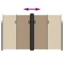 Toldo lateral retráctil gris taupe 200x1000 cm de vidaXL, Sombrillas - Ref: Foro24-4004769, Precio: 173,39 €, Descuento: %