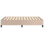 Estructura de cama cuero sintético color capuchino 120x190 cm de vidaXL, Camas y somieres - Ref: Foro24-3269650, Precio: 90,2...