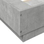 Estructura cama con luces LED madera gris hormigón 120x200 cm de vidaXL, Camas y somieres - Ref: Foro24-3281108, Precio: 173,...
