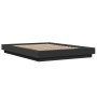 Estructura cama con luces LED madera ingeniería negro 120x190cm de vidaXL, Camas y somieres - Ref: Foro24-3281141, Precio: 18...