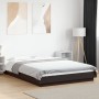 Estructura cama con luces LED madera ingeniería negro 120x190cm de vidaXL, Camas y somieres - Ref: Foro24-3281141, Precio: 18...