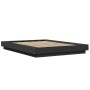 Estructura cama con luces LED madera ingeniería negro 120x190cm de vidaXL, Camas y somieres - Ref: Foro24-3281141, Precio: 18...