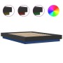 Estructura cama con luces LED madera ingeniería negro 120x190cm de vidaXL, Camas y somieres - Ref: Foro24-3281141, Precio: 18...