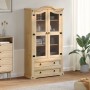 Armario con vitrina Corona madera maciza pino 99x43x187 cm de vidaXL, Aparadores - Ref: Foro24-4005682, Precio: 384,50 €, Des...