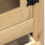 Armario con vitrina Corona madera maciza pino 99x43x187 cm de vidaXL, Aparadores - Ref: Foro24-4005682, Precio: 384,50 €, Des...