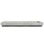 Bed frame with LED lights concrete gray wood 75x190 cm by vidaXL, Beds and slatted bases - Ref: Foro24-3281157, Price: 137,89...